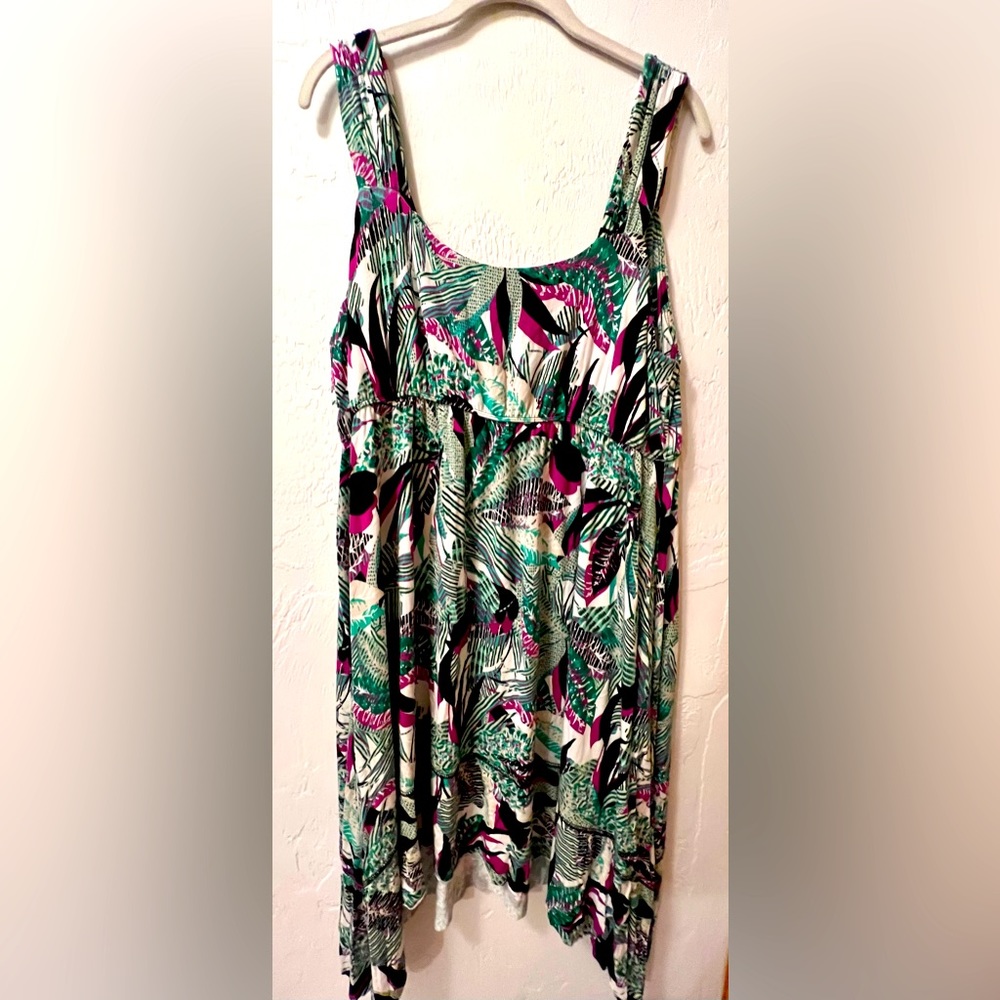 Style & Co. * Dress * Women’s XL * Asymmetrical  * Floral/Tropical Print